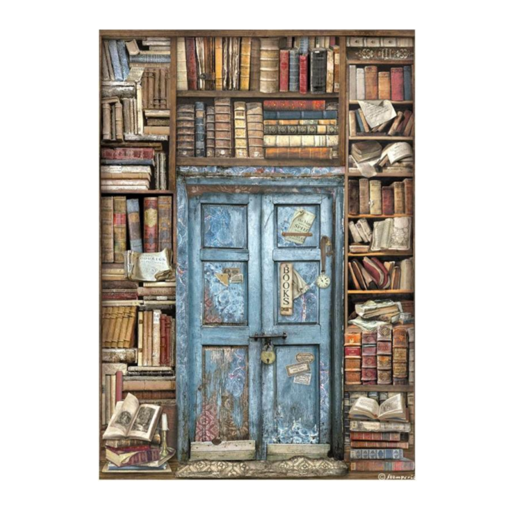 DFSA4753 STAMPERIA VINTAGE ΒΙΒΛΙΟΘΗΚΗ DECOUPAGE ΧΑΡΤΙ A4 - DFSA4753 - Εικόνα 1