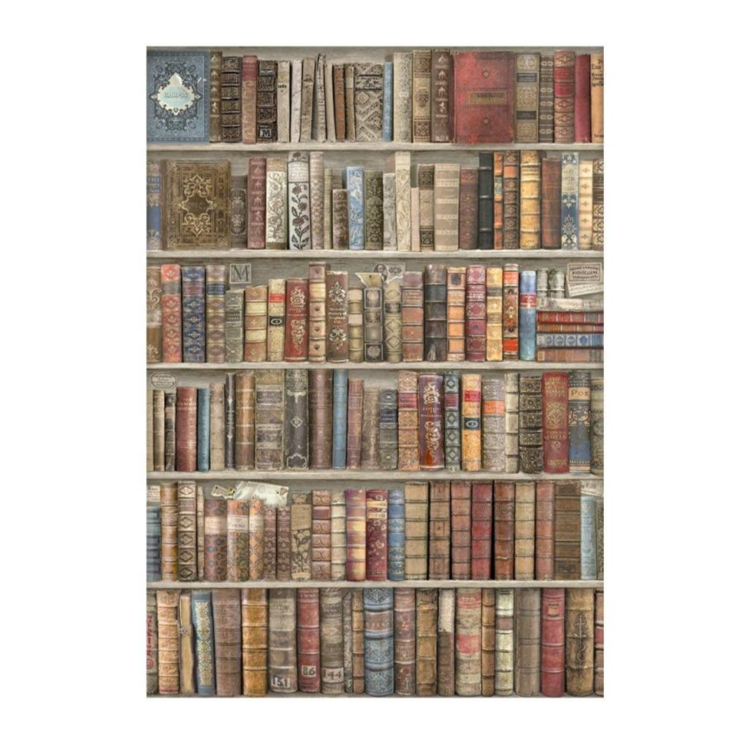 DFSA4754 STAMPERIA VINTAGE ΒΙΒΛΙΟΘΗΚΗ DECOUPAGE ΧΑΡΤΙ A4 - DFSA4754 - Εικόνα 1