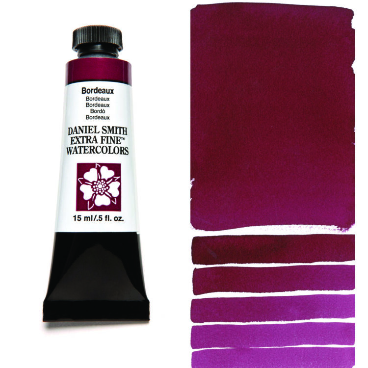284600008_BRDX__WC_15ml_tube_swatch DANIEL SMITH ΒΑΦΉ ΑΚΟΥΑΡΈΛΑΣ 15ML - BORDEAUX 284600008 - Εικόνα 1