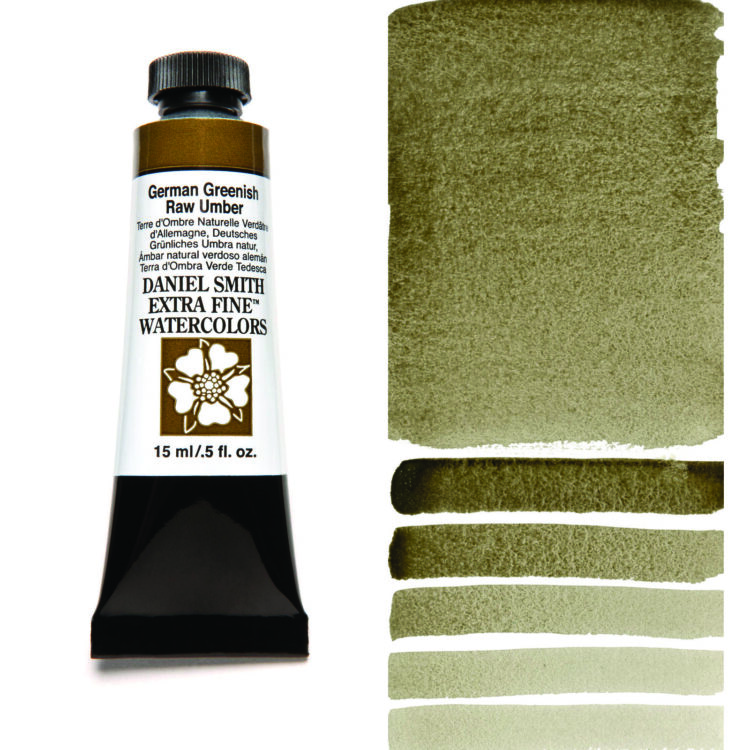 284600121_GER GRN R UMB__WC_15ml_tube_swatch DANIEL SMITH ΒΑΦΉ ΑΚΟΥΑΡΈΛΑΣ 15ML - G G RAW UMBER 284600121 - Εικόνα 1