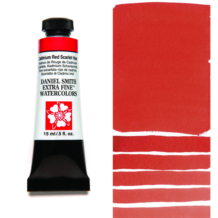 284600219_CAD RED SCAR H__WC_15ml_tube_swatch DANIEL SMITH ΒΑΦΉ ΑΚΟΥΑΡΈΛΑΣ 15ML - CADM RED SCARL H 284600219 - Εικόνα 1