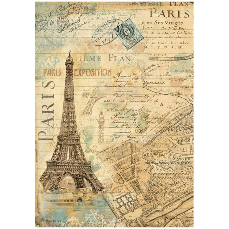 STAMPERIAA ΣΕ ΌΛΟ ΤΟΝ ΚΌΣΜΟ DECOUPAGE ΧΑΡΤΊ 6PCS.A4 DFSA4XAW - Εικόνα 4