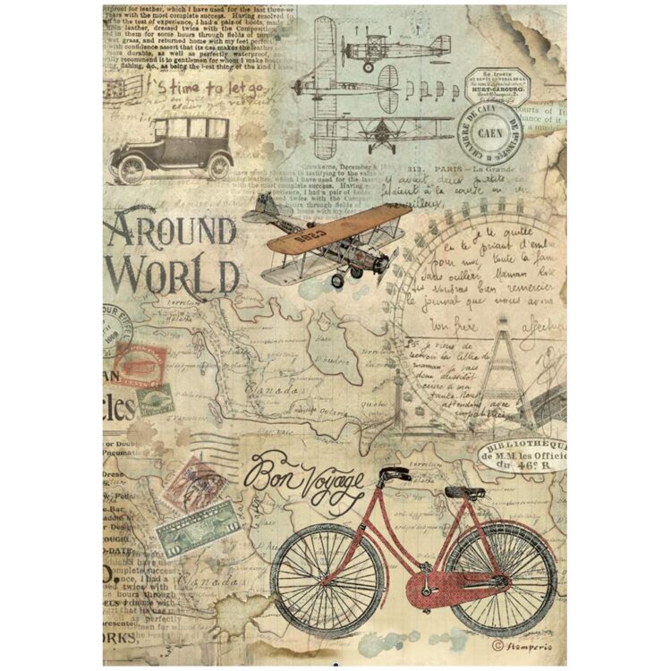 STAMPERIAA ΣΕ ΌΛΟ ΤΟΝ ΚΌΣΜΟ DECOUPAGE ΧΑΡΤΊ 6PCS.A4 DFSA4XAW - Εικόνα 5