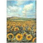 STAMPERIA SUNFLOWER ART DECOUPAGE ΧΑΡΤΊ 6ΤΜΧ. Α4 DFSA4XSF - Εικόνα 5