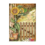 STAMPERIA SUNFLOWER ART DECOUPAGE ΧΑΡΤΊ 8ΤΜΧ. A6 DFSAK6004 - Εικόνα 3