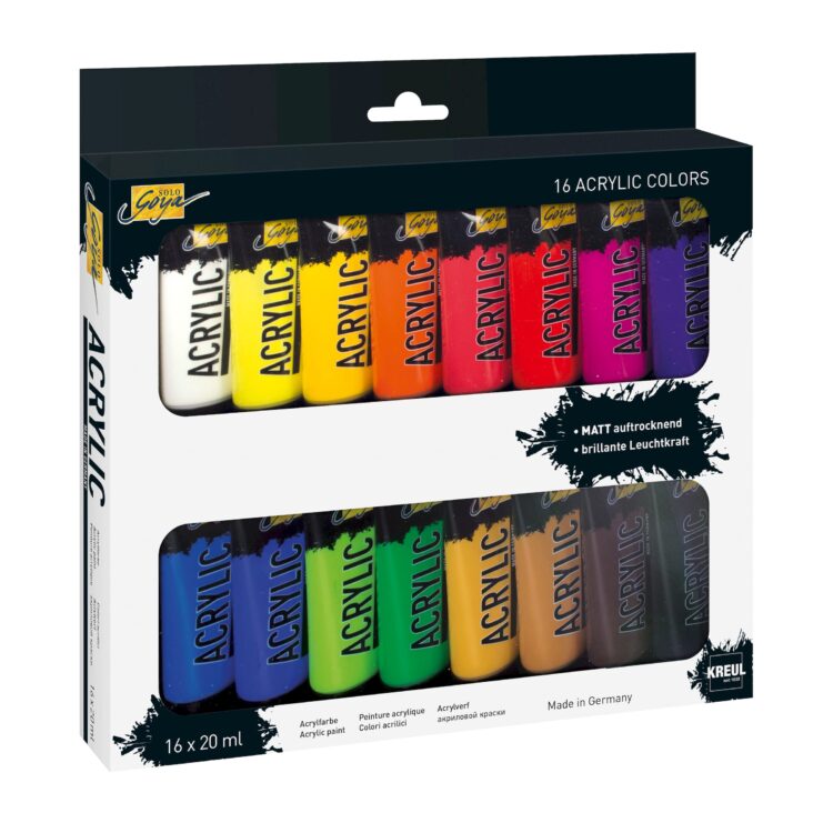 084172 SOLO GOYA ΑΚΡΥΛΙΚΑ ΧΡΩΜΑΤΑ 16 CV X 20 ML - 84172 - Εικόνα 1