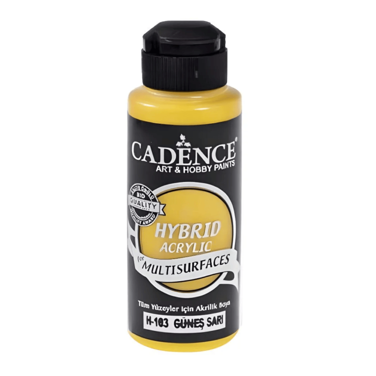 CADENCE ΑΚΡΥΛΙΚΌ ΧΡΏΜΑ ΥΒΡΊΔΙΟ 120 ML. - ΉΛΙΟΣ ΚΊΤΡΙΝΟ H-103 - Εικόνα 1