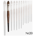 ESCODA BRUSH VERSATIL ΣΚΟΥΡΟ ΚΑΦΕ ΣΥΝΘΕΤΙΚΑ ΣΤΡΟΓΓΥΛΟ 1540 No20