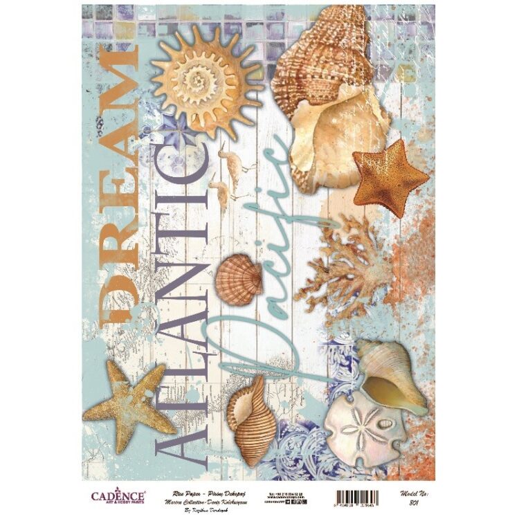 801 ΡΥΖΙΛΟΧΑΡΤΟ CADENCE DECOUPAGE A3 - 801 - Εικόνα 1