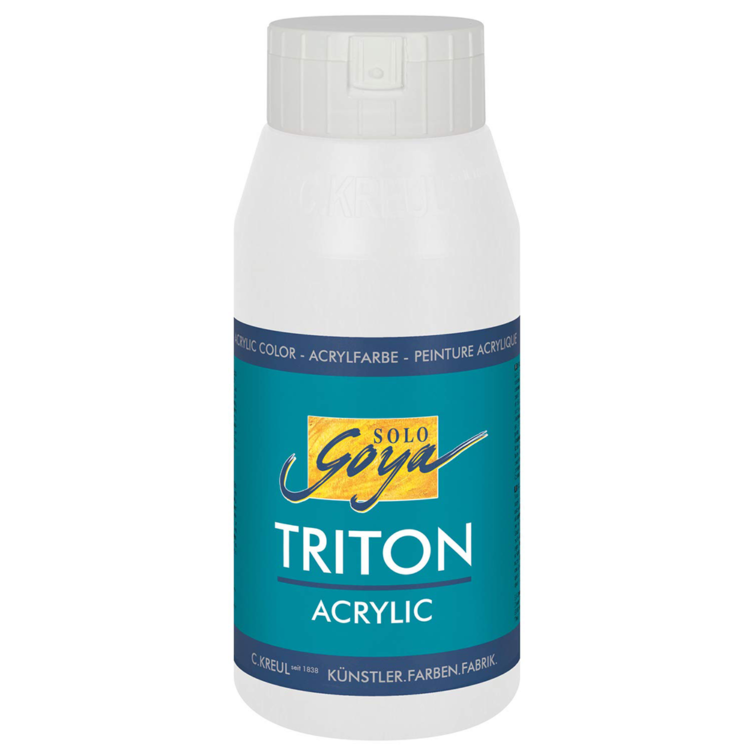 817017 SOLO GOYA ΑΚΡΥΛΙΚΌ ΧΡΏΜΑ TRITON 750 ML. -ΆΣΠΡΟΣ - Εικόνα 1