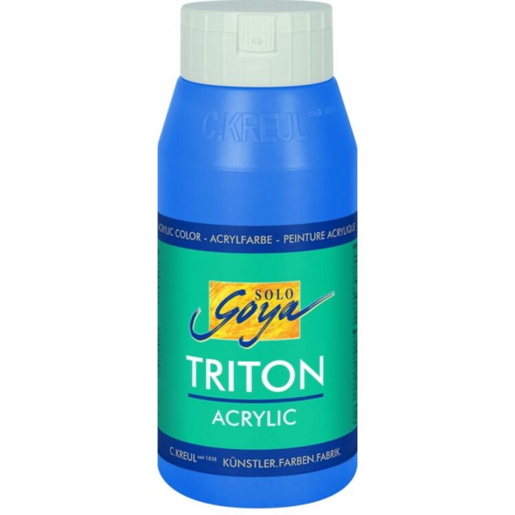 817037 SOLO GOYA ΑΚΡΥΛΙΚΌ ΧΡΏΜΑ TRITON 750 ML. - CERULEAN ΜΠΛΕ - Εικόνα 1