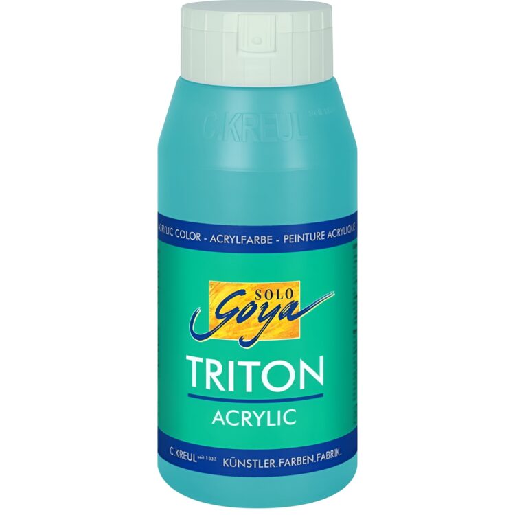817046 SOLO GOYA ΑΚΡΥΛΙΚΌ ΧΡΏΜΑ TRITON 750 ML. - ΤΥΡΚΟΥΆΖ ΜΠΛΕ - Εικόνα 1