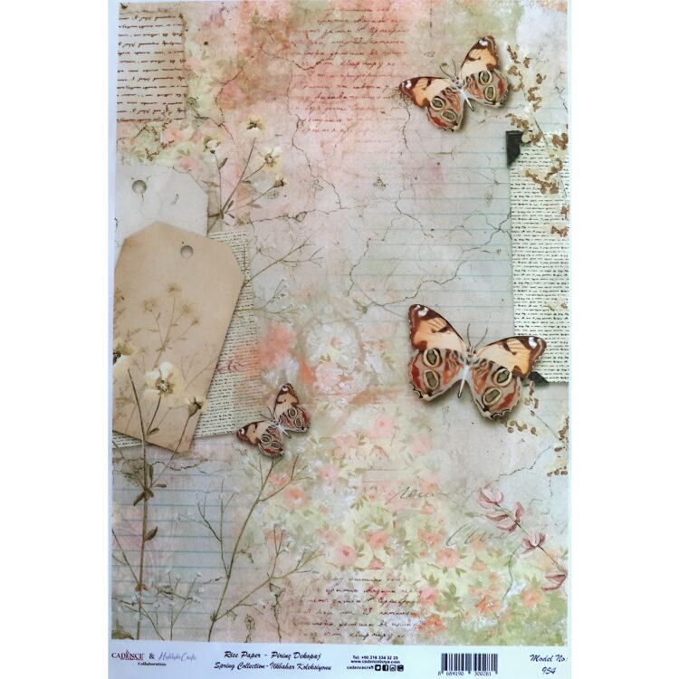 ΡΥΖΙΛΟΧΑΡΤΟ CADENCE DECOUPAGE A3 - 954 - Εικόνα 1