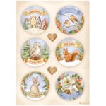 STAMPERIA ΧΕΙΜΕΡΙΝΌ DECOUPAGE ΡΙΖΌΧΑΡΤΟ A4 - DFSA4799