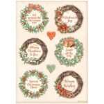 STAMPERIA CHRISTMAS DECOUPAGE ΡΙΖΌΧΑΡΤΟ A4 - DFSA4805