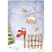 STAMPERIA ΧΕΙΜΕΡΙΝΌ DECOUPAGE ΡΙΖΌΧΑΡΤΟ A4 - DFSA4798