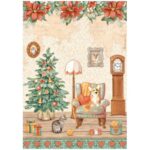 STAMPERIA CHRISTMAS DECOUPAGE ΡΙΖΌΧΑΡΤΟ A4 - DFSA4807