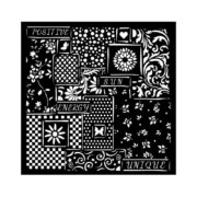STAMPERIA ΜΕΣΑ ΗΛΙΑΝΘΙΟΥ ΜΕΜΒΡΑΝΟ PATTERN 18X18 CM KSTDQ-84
