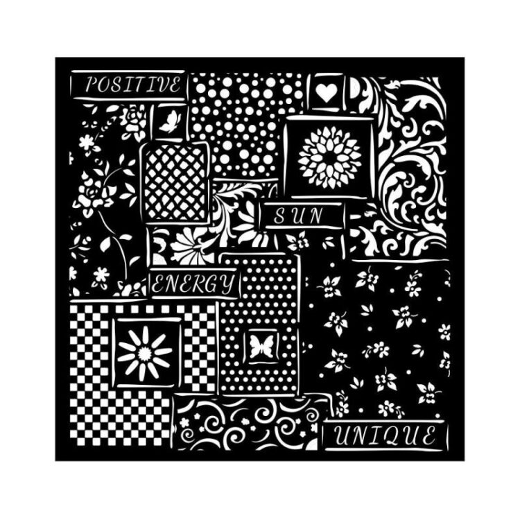 full_KSTDQ84_1 STAMPERIA ΜΕΣΑ ΗΛΙΑΝΘΙΟΥ ΜΕΜΒΡΑΝΟ PATTERN 18X18 CM KSTDQ-84 - Εικόνα 1