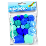 FOLIA POMPOMS ΓΙΑ ΔΙΑΚΌΣΜΗΣΗ 30 ΤΜΧ ΜΠΛΕ