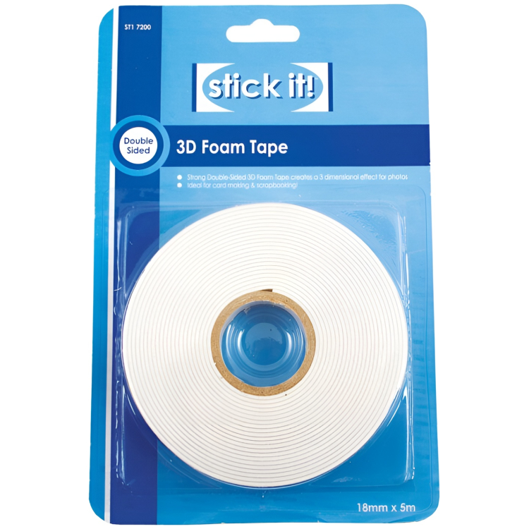 DOCRAFTS 3D ΔΙΠΛΉΣ ΌΨΗΣ TAPE18MM X 5M. - STI 7200 - Εικόνα 1