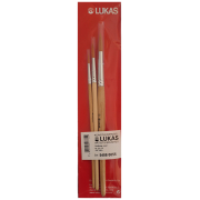 LUKAS ΣΕΤ ΠΙΝΕΛΙΩΝ ΣΥΝΘΕΤΙΚΑ ΣΤΡΟΓΓΥΛΑ 3 ΤΕΜ - 5408 0055