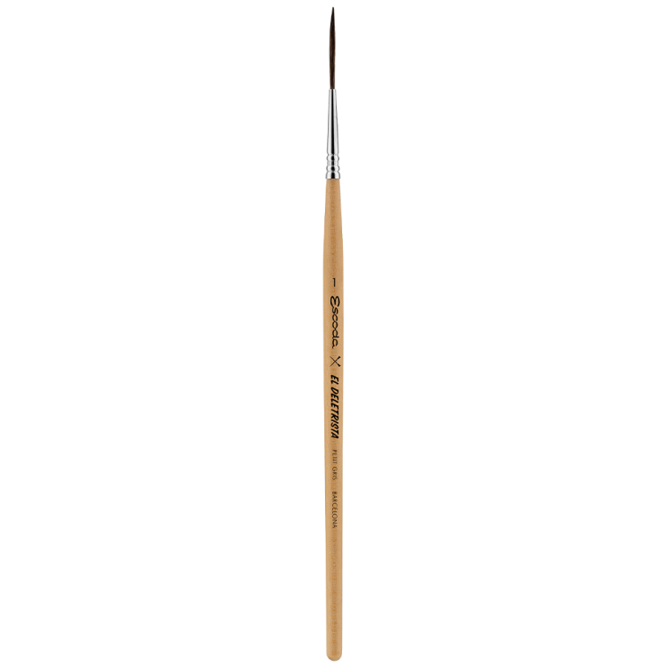 ESCODA BRUSH EL DELETRISTA ΣΚΊΟΥΡΟΣ ΣΤΡΟΓΓΥΛΌΣ 6524 No1 - Εικόνα 1