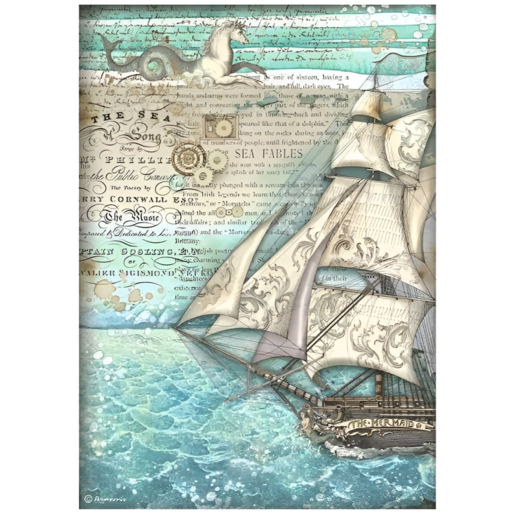 DFSA4811 STAMPERIA ΤΡΑΓΟΎΔΙΑ ΤΗΣ ΘΆΛΑΣΣΑΣ DECOUPAGE ΧΑΡΤΊ Α4 - DFSA4811 - Εικόνα 1
