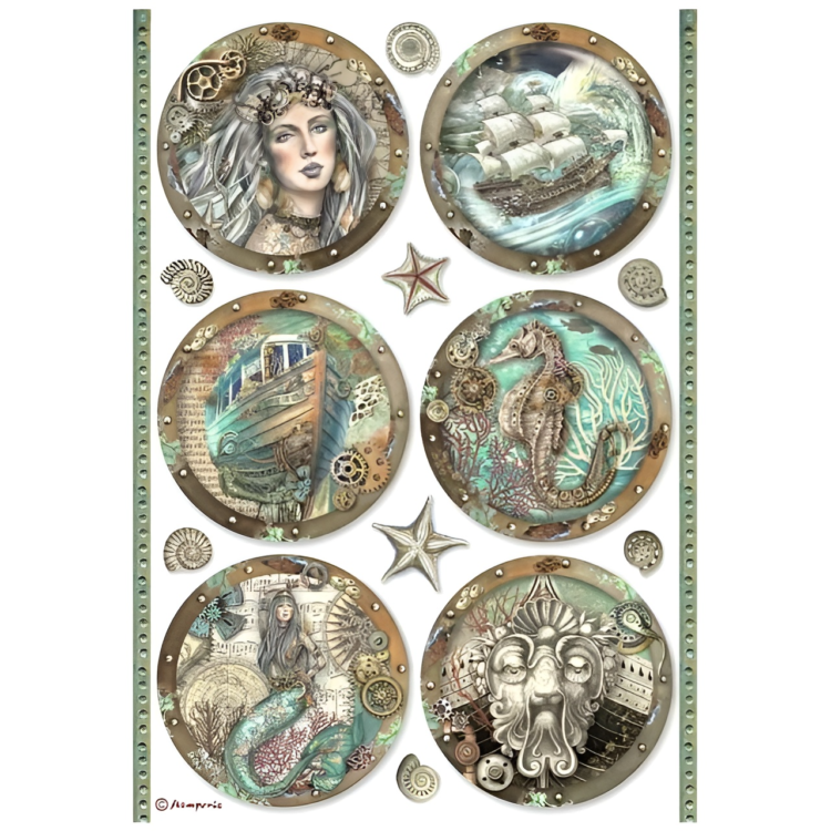 DFSA4812 STAMPERIA ΤΡΑΓΟΎΔΙΑ ΤΗΣ ΘΆΛΑΣΣΑΣ DECOUPAGE ΧΑΡΤΊ Α4 - DFSA4812 - Εικόνα 1