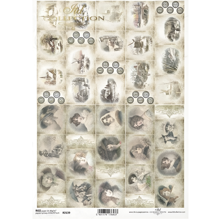 ITD COLLECTION DECOUPAGE ΡΙΖΌΧΑΡΤΟ A4 - R2139 - Εικόνα 1