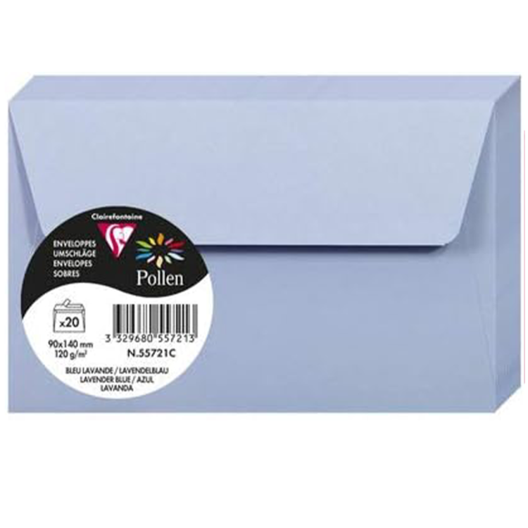 CLAIREFONTAINE ΦΆΚΕΛΟΣ 90/140 MM. - ΛΕΒΆΝΤΑ ΜΠΛΕ - Εικόνα 1
