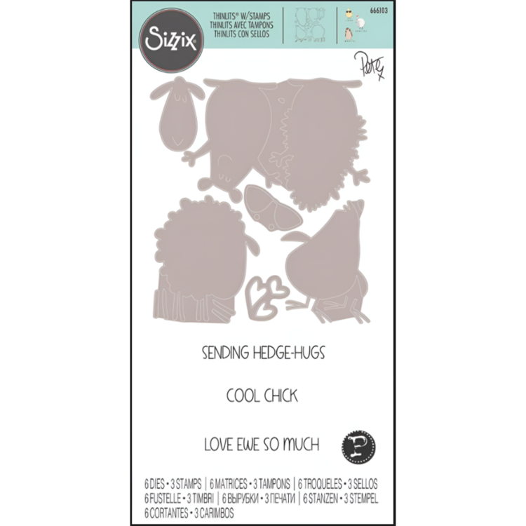 SIZZIX THINLITS CUT PUNCHES - ΤΡΕΛΆ ΠΛΆΣΜΑΤΑ #1 - Εικόνα 1