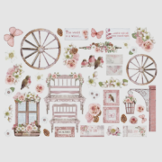 STAMPERIA ROSELAND DIE CUTS DFLDC80