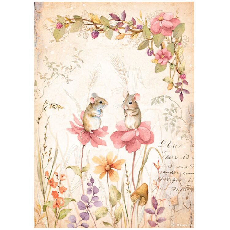STAMPERIA WOODLAND DECOUPAGE ΡΙΖΌΧΑΡΤΟ A4 - DFSA4815 - Εικόνα 1