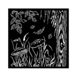 STAMPERIA WOODLAND MEDIA STENCIL PATTERN 18X18 CM KSTDQ-92