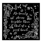 STAMPERIA WOODLAND MEDIA STENCIL PATTERN 18X18 CM KSTDQ-91