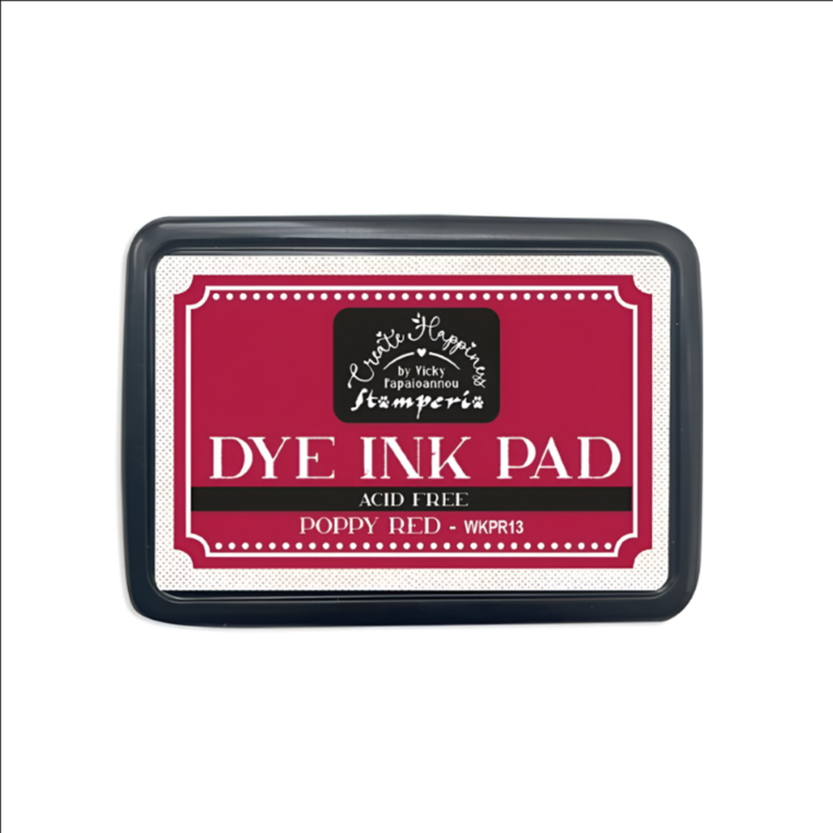 WKPR13 STAMPERIA DYE INK PAD ΧΡΩΣΤΙΚΟ ΕΠΙΘΕΜΑ WKPR13 ΠΑΠΑΡΟΥΝΑ ΚΟΚΚΙΝΟ - Εικόνα 1