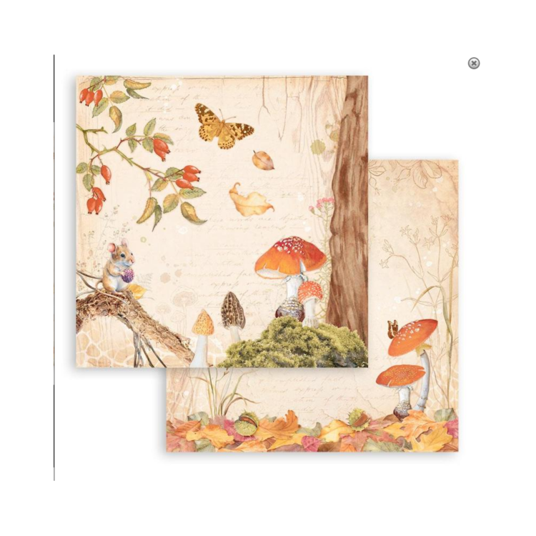 ΧΑΡΤΌΝΙ ΣΧΕΔΙΑΣΤΉ STAMPERIA WOODLAND 30.5/30.5 CM - SBB959 - Εικόνα 1