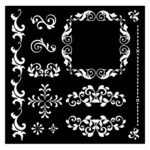 STAMPERIA ΠΡΌΤΥΠΟ ΜΕΜΒΡΆΝΗΣ ΠΟΛΎΤΙΜΩΝ ΜΈΣΩΝ 18X18 CM KSTDQ-97