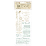 STAMPERIA ΠΟΛΥΤΙΜΑ ΑΥΤΟΚΟΛΛΗΤΑ RUB ON 10,16/21,6CM - DFLRB62