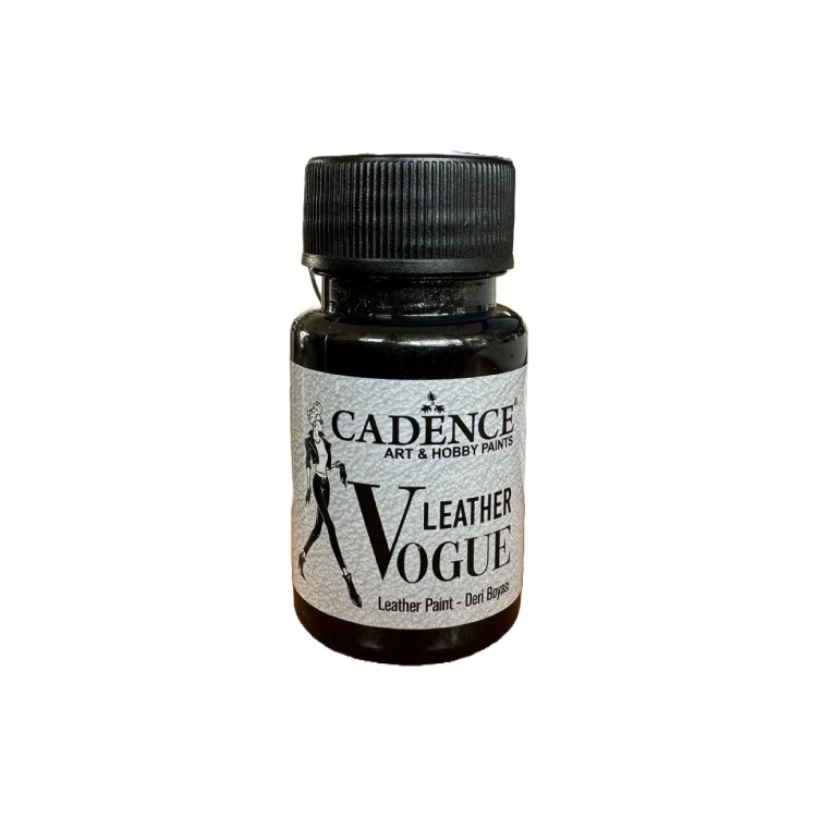 0900111 CADENCE ΑΚΡΥΛΙΚΌ ΔΕΡΜΆΤΙΝΟ ΧΡΏΜΑ VOGUE 50ML. - ΜΑΎΡΟ LVM-09 - Εικόνα 1