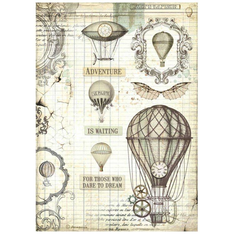 483700 STAMPERIA VOYAGES FANTASTIQUE DECOUPAGE ΧΑΡΤΊ A4 - DFSA4837 - Εικόνα 1