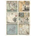 STAMPERIA VOYAGES FANTASTIQUE DECOUPAGE ΧΑΡΤΊ A4 - DFSA4839