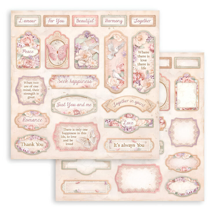 973000 STAMPERIA ROMANCE FOREVER ΧΑΡΤΌΝΙ 30.5/30.5CM - SBB973 - Εικόνα 1