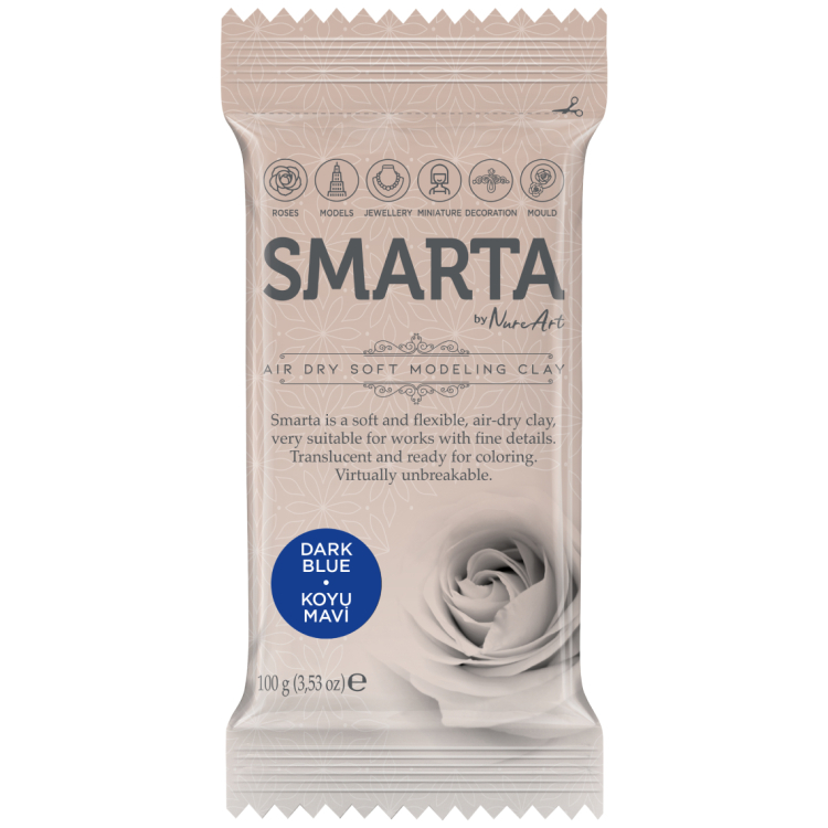 100γρ 612942 SMARTA ΑΥΤΟΞΗΡΑΝΤΟΎΜΕΝΟΣ ΠΗΛΌΣ 100 G - ΣΚΟΎΡΟ ΜΠΛΕ 20 - Εικόνα 1