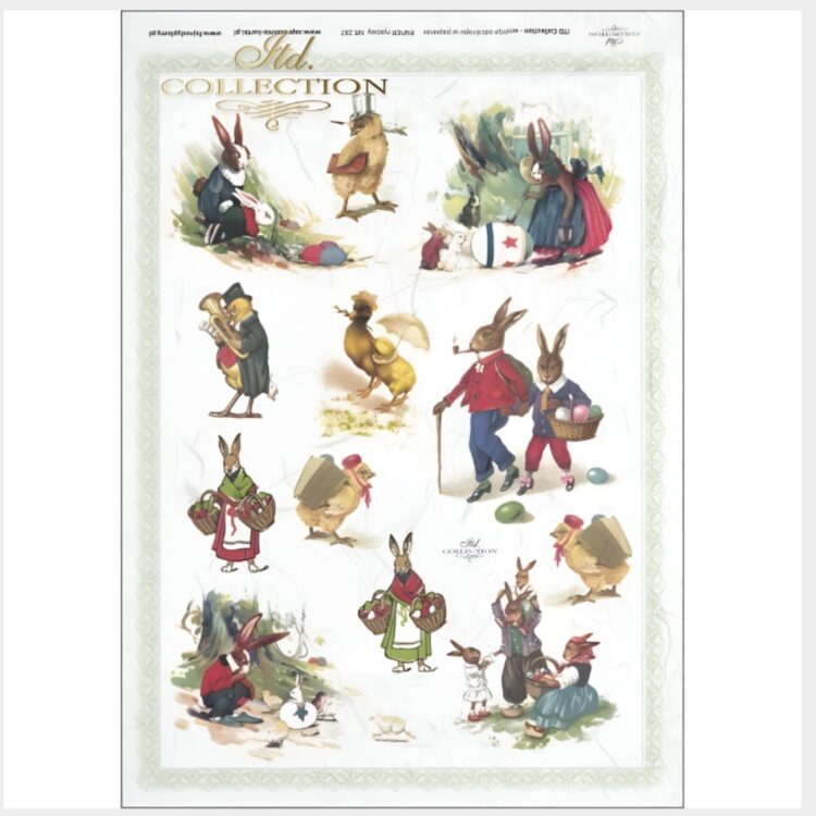 ITD COLLECTION DECOUPAGE ΡΙΖΌΧΑΡΤΟ A4 - R0287 - Εικόνα 1