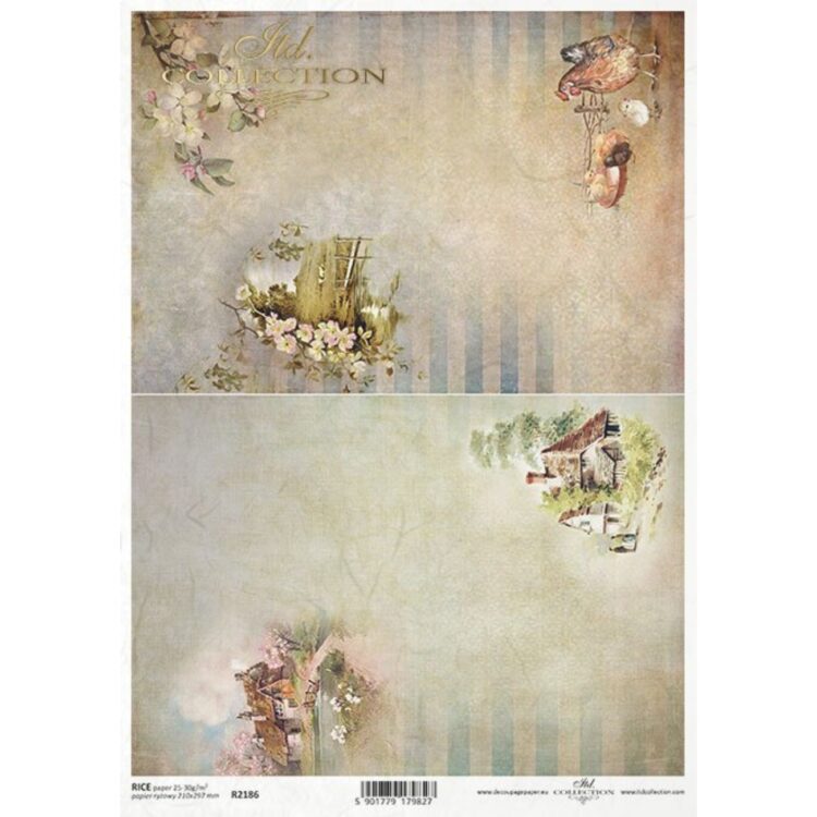 592186 ITD COLLECTION DECOUPAGE ΡΙΖΌΧΑΡΤΟ A4 - R2186 - Εικόνα 1