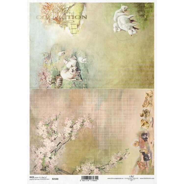 592188 ITD COLLECTION DECOUPAGE ΡΙΖΌΧΑΡΤΟ A4 - R2188 - Εικόνα 1