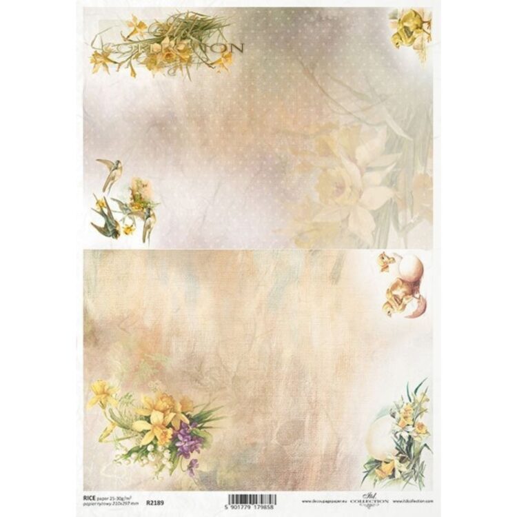 ITD COLLECTION DECOUPAGE ΡΙΖΌΧΑΡΤΟ A4 - R2189 - Εικόνα 1