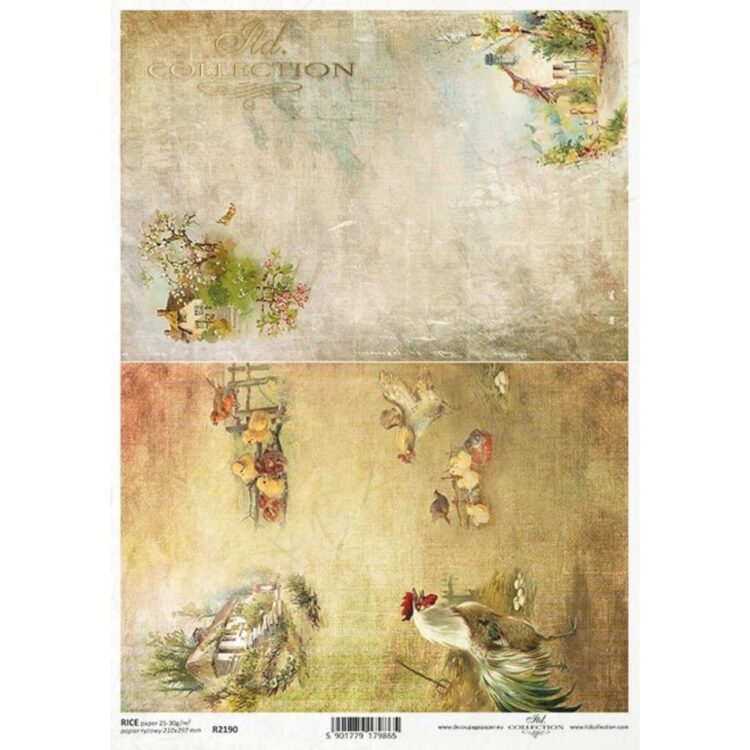 592190 ITD COLLECTION DECOUPAGE ΡΙΖΌΧΑΡΤΟ A4 - R2190 - Εικόνα 1